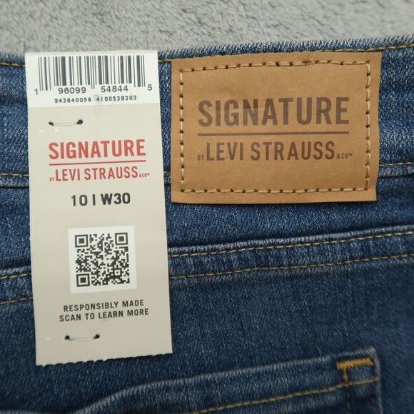 Levi's Signature Jeans Women's 10 Blue Mid-Rise Bootcut Denim 31" Inseam NWT - Picture 7 of 16